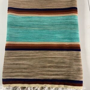 El Paso Saddle Co. Serape Style Fringed Throw